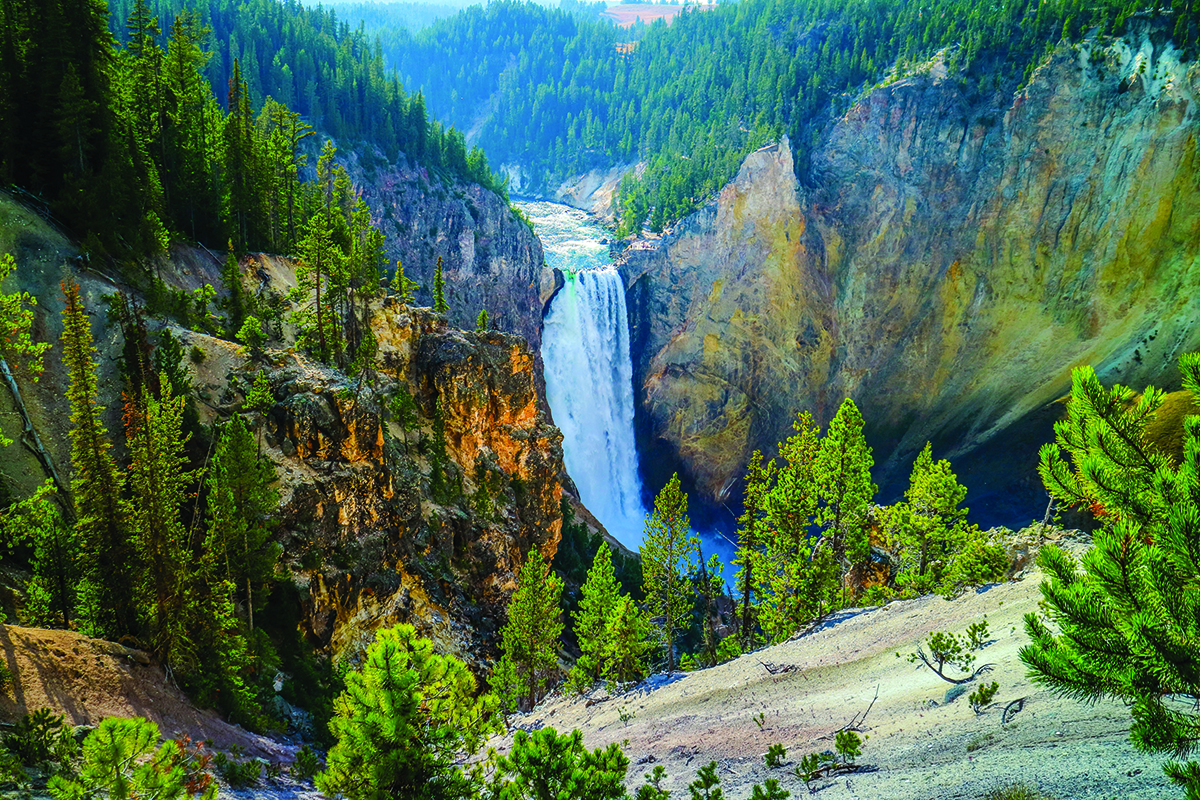 Lower Falls in Grand Canyon of the Yellowstone - Backcountry Safaris