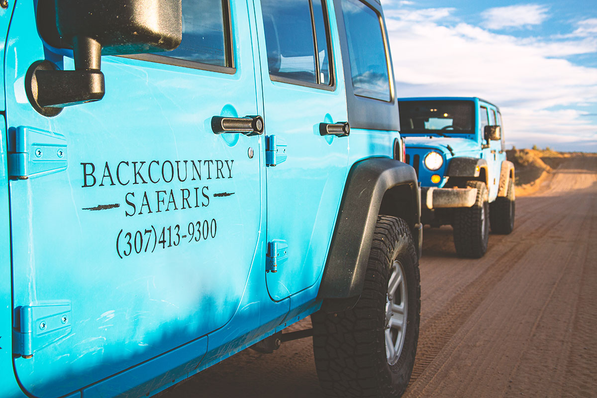 Side of Backcountry Safaris Jeep for Capitol Reef Tours - Backcountry Safaris